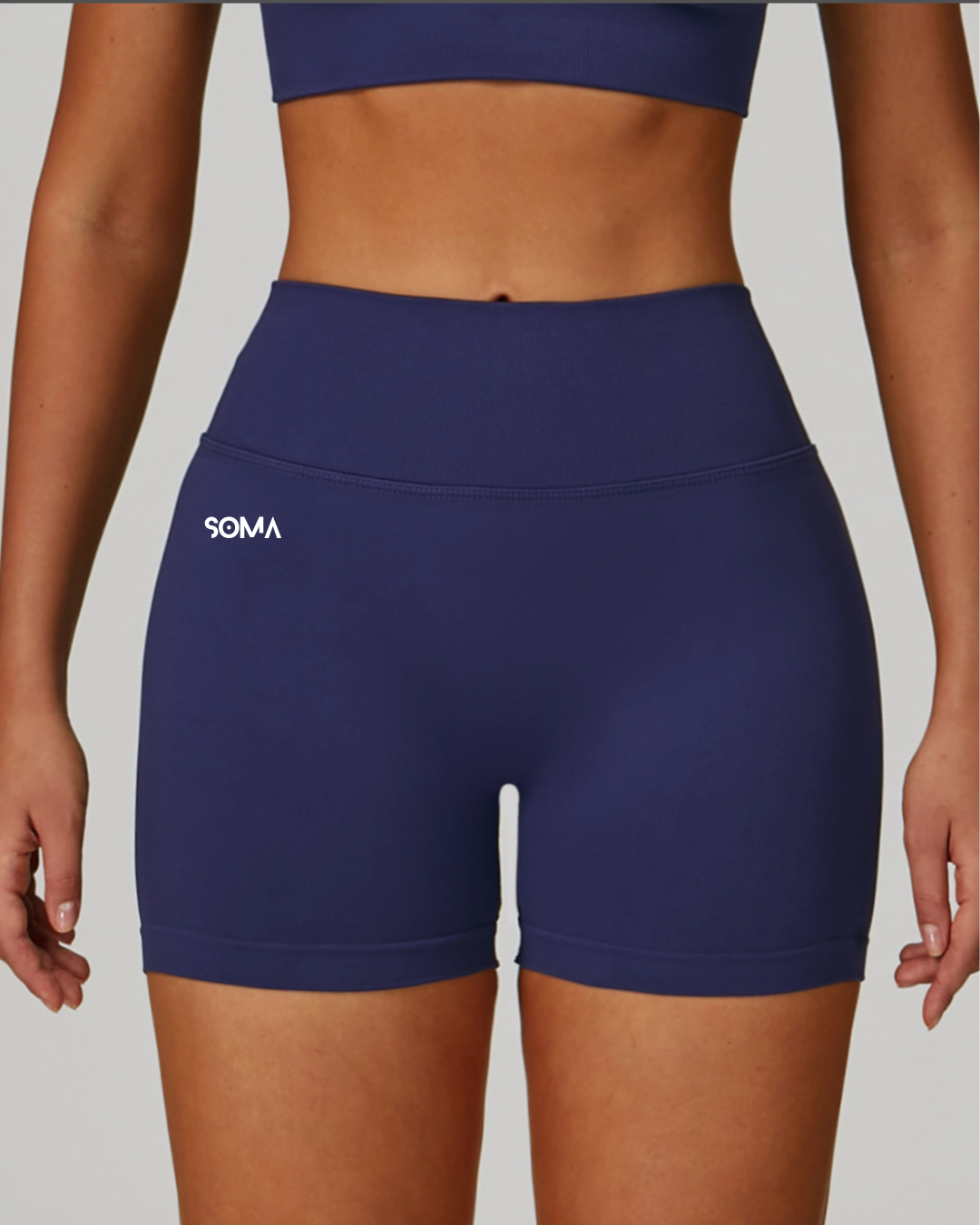 Lush V-Back Shorts - Navy